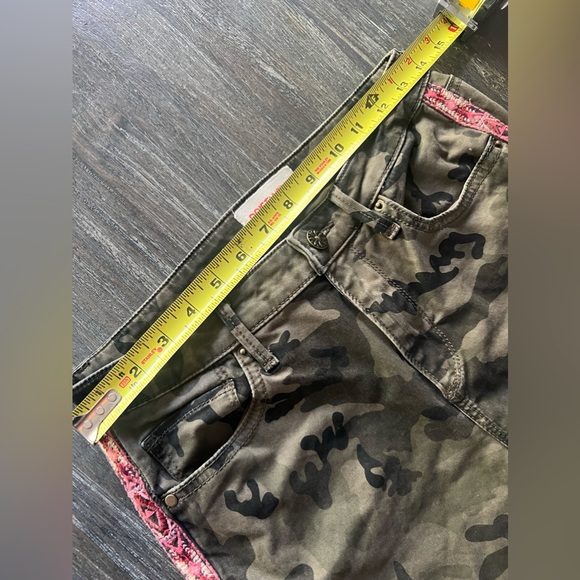 FREE PEOPLE DRIFTWOOD CAMO PANTS “ Jackie” Sz 25 - Picture 6 of 11